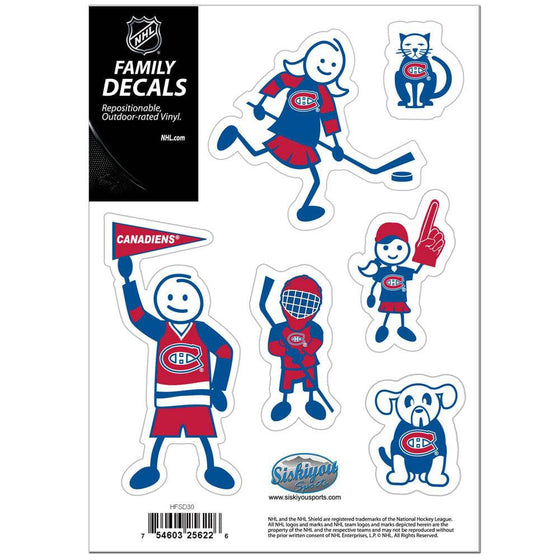 Montreal Canadiens�� Family Decal Set Small (SSKG) - 757 Sports Collectibles
