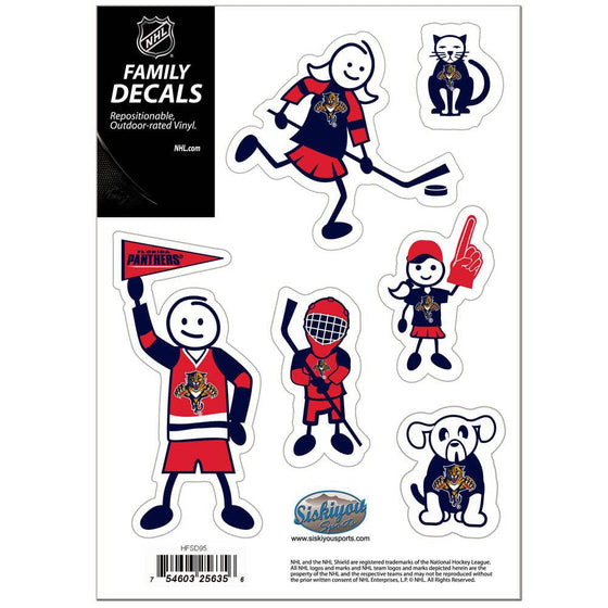Florida Panthers�� Family Decal Set Small (SSKG) - 757 Sports Collectibles