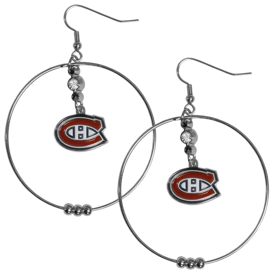 Montreal Canadiens�� 2 Inch Hoop Earrings (SSKG) - 757 Sports Collectibles