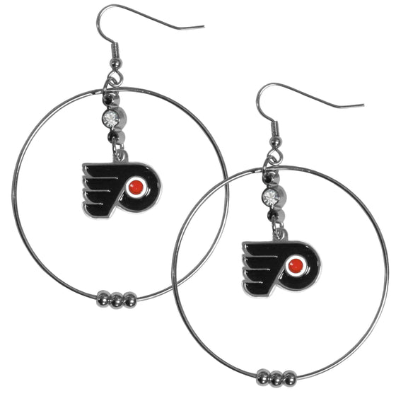 Philadelphia Flyers�� 2 Inch Hoop Earrings (SSKG) - 757 Sports Collectibles