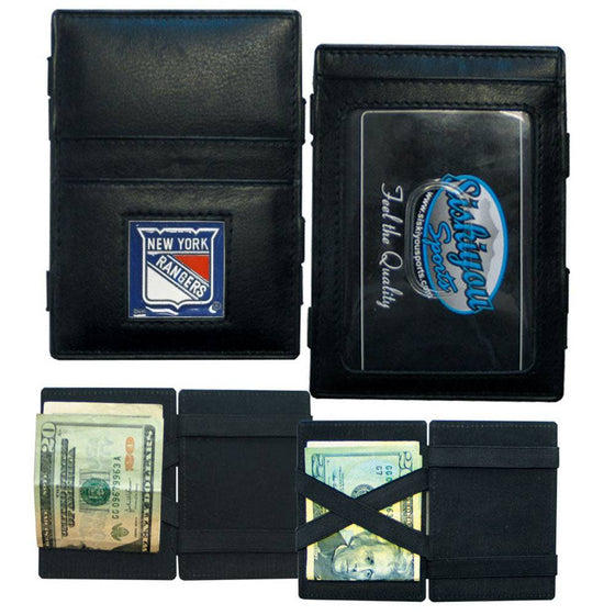 New York Rangers�� Leather Jacob's Ladder Wallet (SSKG) - 757 Sports Collectibles