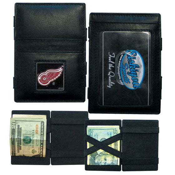 Detroit Red Wings�� Leather Jacob's Ladder Wallet (SSKG) - 757 Sports Collectibles