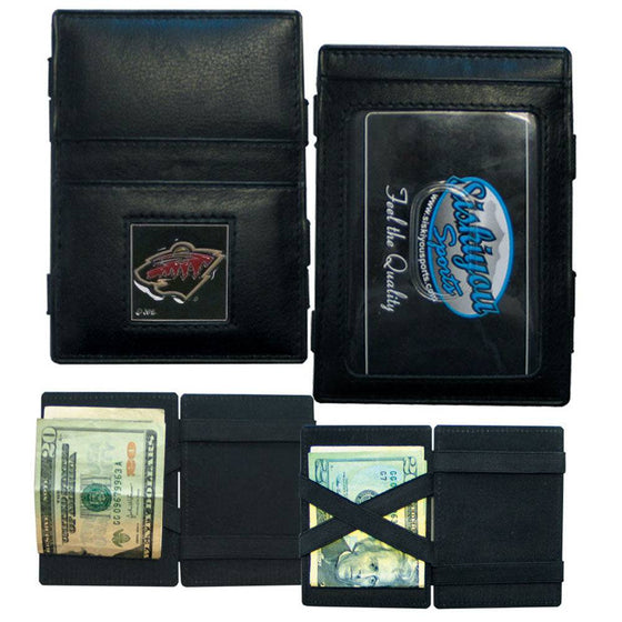 Minnesota Wild�� Leather Jacob's Ladder Wallet (SSKG) - 757 Sports Collectibles