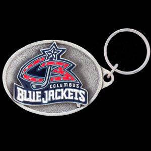 Columbus Blue Jackets�� Carved Metal Key Chain (SSKG) - 757 Sports Collectibles