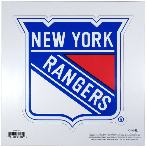 NHL New York Rangers Indoor/Outdoor Perfect Cut 8 inch Logo Magnet - 757 Sports Collectibles