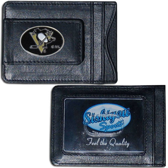 Pittsburgh Penguins�� Leather Cash & Cardholder (SSKG) - 757 Sports Collectibles