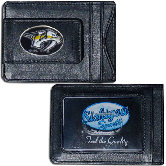 Nashville Predators�� Leather Cash & Cardholder (SSKG) - 757 Sports Collectibles