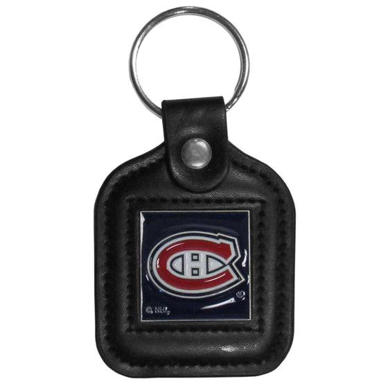 Montreal Canadiens�� Square Leatherette Key Chain (SSKG) - 757 Sports Collectibles