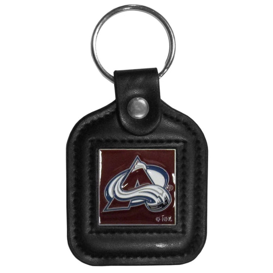 Colorado Avalanche�� Square Leatherette Key Chain (SSKG) - 757 Sports Collectibles