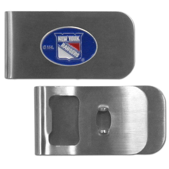 New York Rangers�� Bottle Opener Money Clip (SSKG) - 757 Sports Collectibles