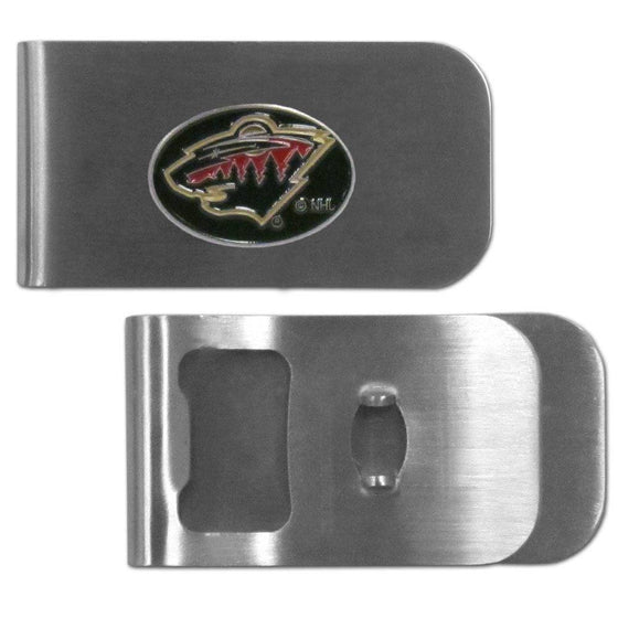 Minnesota Wild�� Bottle Opener Money Clip (SSKG) - 757 Sports Collectibles