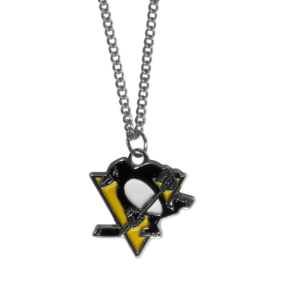 Pittsburgh Penguins�� Chain Necklace with Small Charm (SSKG) - 757 Sports Collectibles