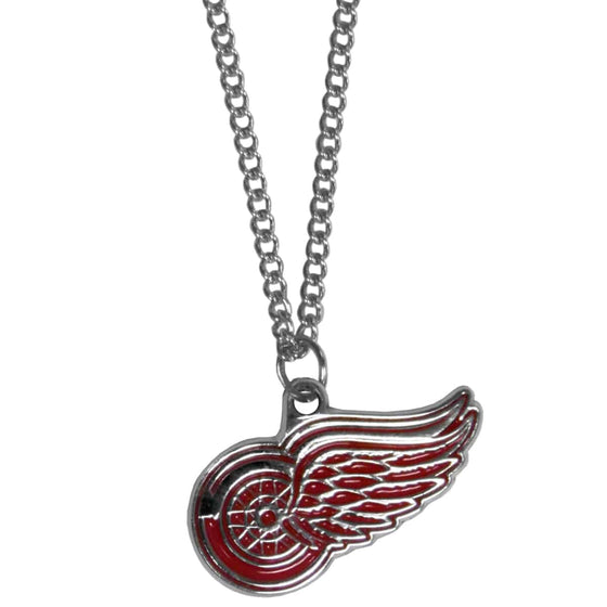 Detroit Red Wings�� Chain Necklace with Small Charm (SSKG) - 757 Sports Collectibles