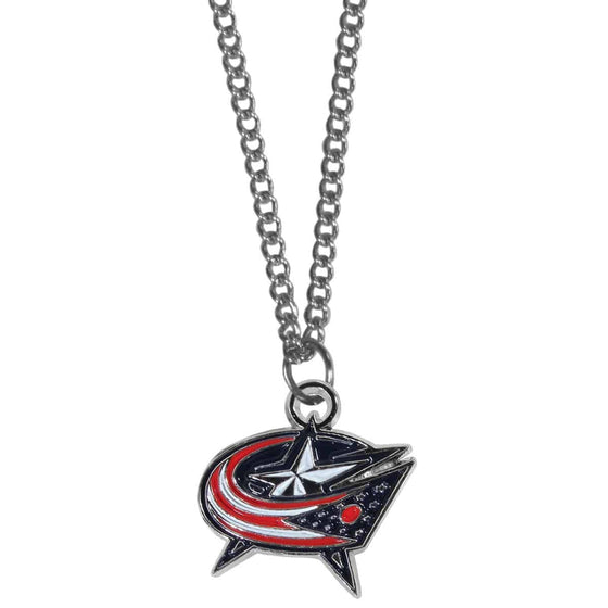 Columbus Blue Jackets�� Chain Necklace with Small Charm (SSKG) - 757 Sports Collectibles