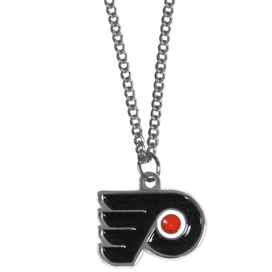 Philadelphia Flyers�� Chain Necklace with Small Charm (SSKG) - 757 Sports Collectibles