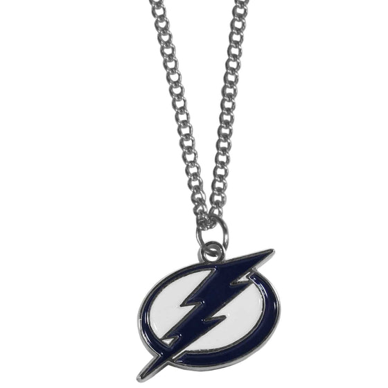 Tampa Bay Lightning�� Chain Necklace with Small Charm (SSKG) - 757 Sports Collectibles