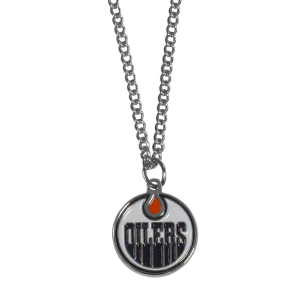 Edmonton Oilers�� Chain Necklace with Small Charm (SSKG) - 757 Sports Collectibles