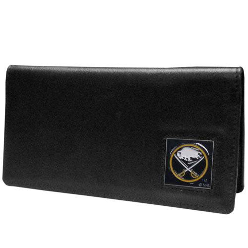 Buffalo Sabres�� Leather Checkbook Cover (SSKG) - 757 Sports Collectibles