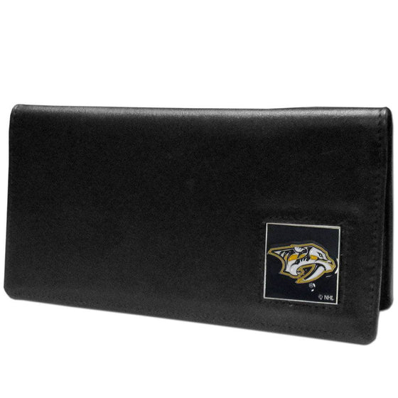 Nashville Predators�� Leather Checkbook Cover (SSKG) - 757 Sports Collectibles