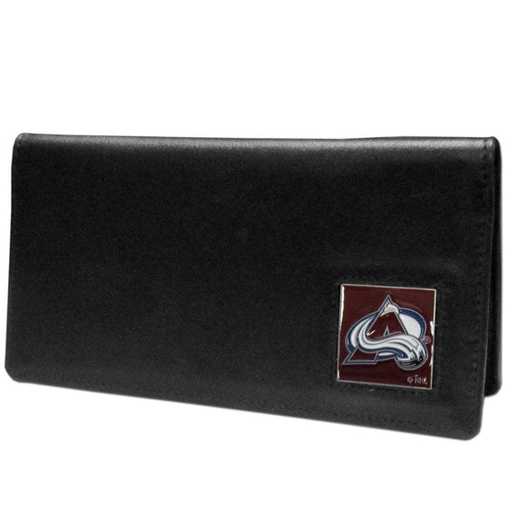 Colorado Avalanche�� Leather Checkbook Cover (SSKG) - 757 Sports Collectibles