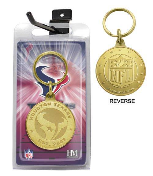 Houston Texans Bronze Bullion Keychain (HM) - 757 Sports Collectibles
