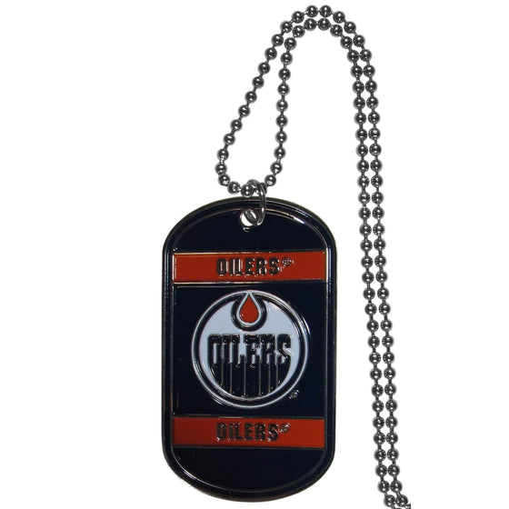 Edmonton Oilers�� Tag Necklace (SSKG) - 757 Sports Collectibles