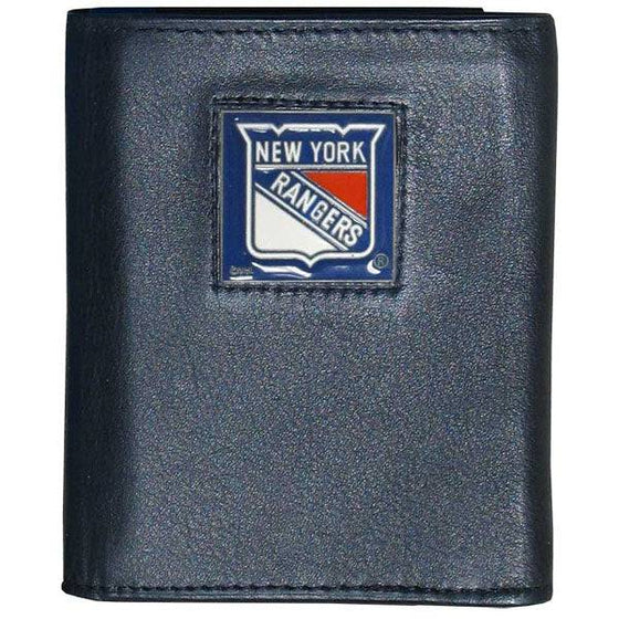 New York Rangers�� Leather Tri-fold Wallet (SSKG) - 757 Sports Collectibles