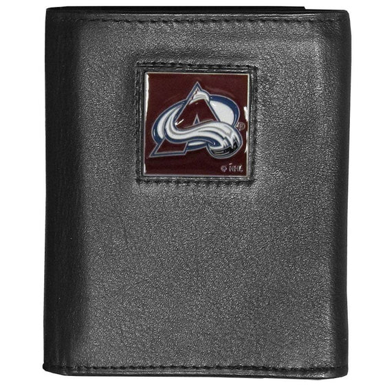 Colorado Avalanche�� Deluxe Leather Tri-fold Wallet (SSKG) - 757 Sports Collectibles