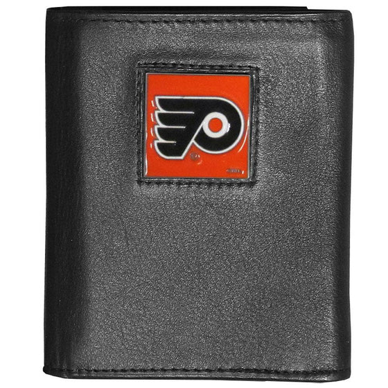 Philadelphia Flyers�� Deluxe Leather Tri-fold Wallet Packaged in Gift Box (SSKG) - 757 Sports Collectibles
