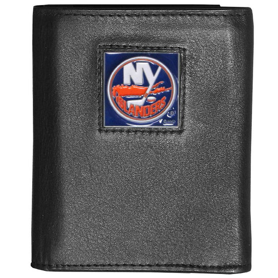 New York Islanders�� Deluxe Leather Tri-fold Wallet (SSKG) - 757 Sports Collectibles