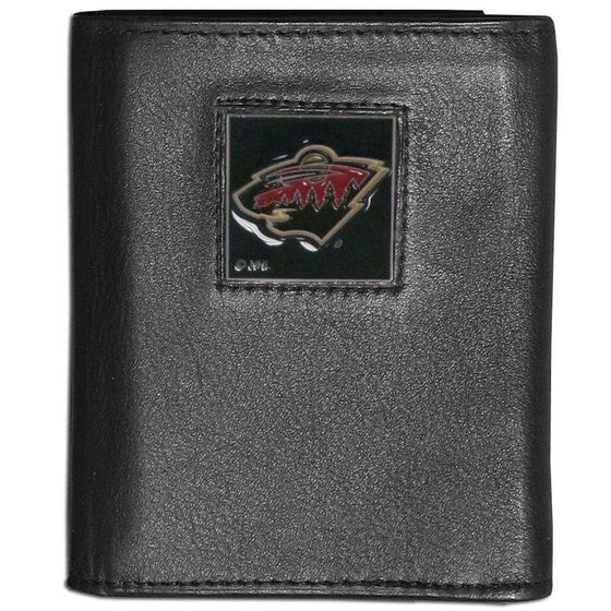 Minnesota Wild�� Leather Tri-fold Wallet (SSKG) - 757 Sports Collectibles