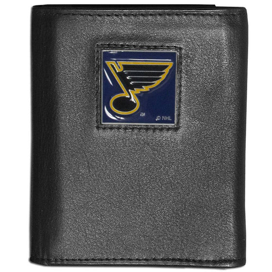 St. Louis Blues�� Leather Tri-fold Wallet (SSKG) - 757 Sports Collectibles