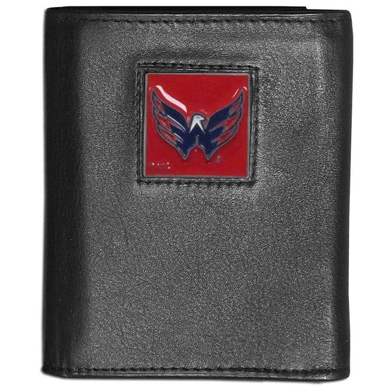 Washington Capitals�� Leather Tri-fold Wallet (SSKG) - 757 Sports Collectibles