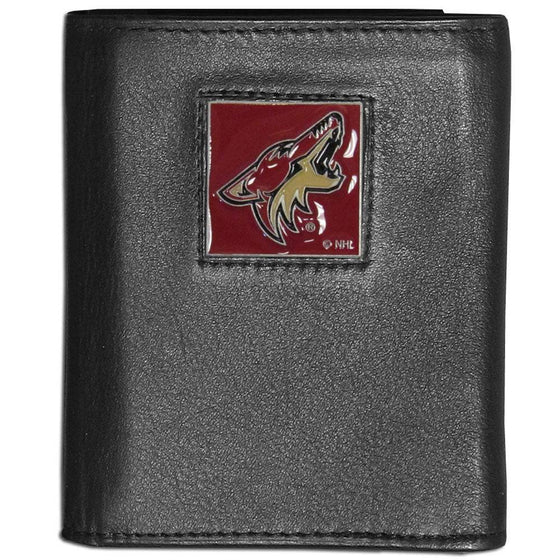 Arizona Coyotes�� Leather Tri-fold Wallet (SSKG) - 757 Sports Collectibles