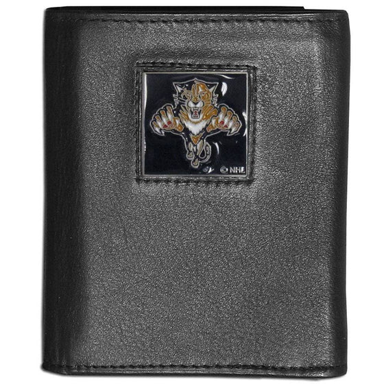 Florida Panthers�� Leather Tri-fold Wallet (SSKG) - 757 Sports Collectibles