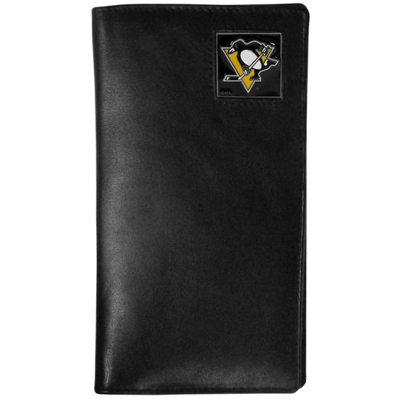 Pittsburgh Penguins�� Leather Tall Wallet (SSKG) - 757 Sports Collectibles