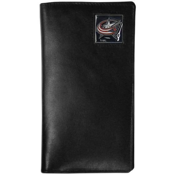 Columbus Blue Jackets�� Leather Tall Wallet (SSKG) - 757 Sports Collectibles