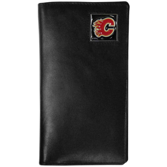 Calgary Flames�� Leather Tall Wallet (SSKG) - 757 Sports Collectibles