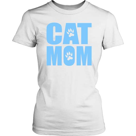 Cat Mom Womens Shirt - 100% Cotton - S - 2XL - 757 Sports Collectibles