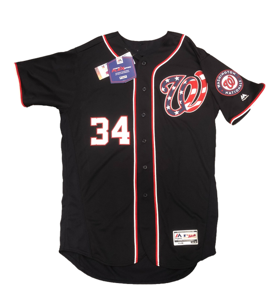 Washington National Bryce Harper Signed Autograph Majestic Cool Base Jersey - MLB Auth Holo - 757 Sports Collectibles