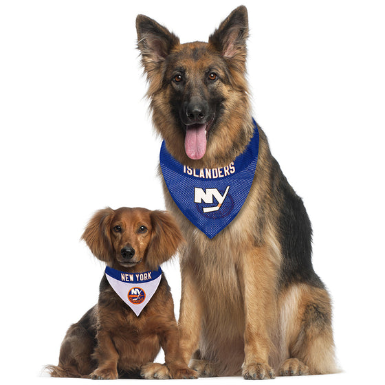 New York Islanders Reversible Bandana Pets First - 757 Sports Collectibles