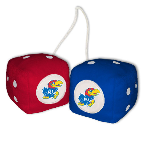 Kansas Jayhawks Fuzzy Dice