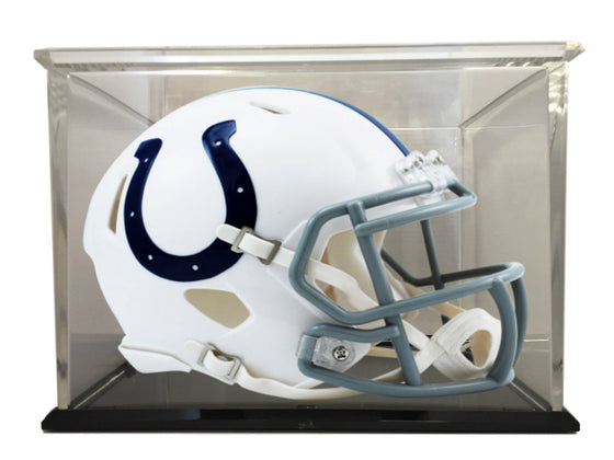 Indianapolis Colts Speed Mini Football Helmet with 98% UV Protective Acrylic Display Case - 757 Sports Collectibles