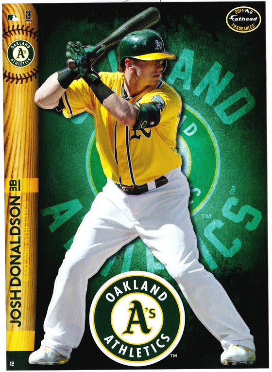 MLB Oakland A's Josh Donaldson Fathead Tradeable Decal Sticker 5x7 - 757 Sports Collectibles