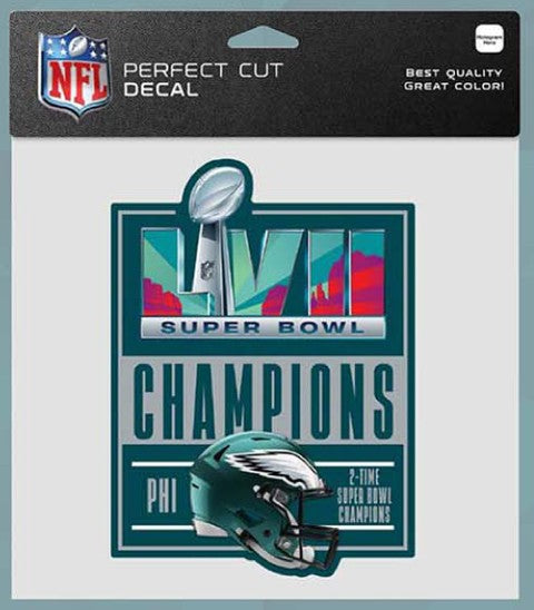 Philadelphia Eagles Super Bowl LVII 8x8 Die Cut Decal