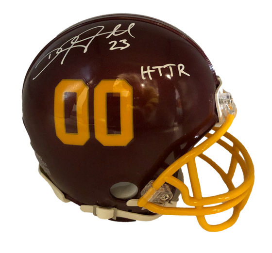 Washington Football Team DeAngelo Hall "HTTR" Signed Auto Mini Helmet JSA COA - 757 Sports Collectibles