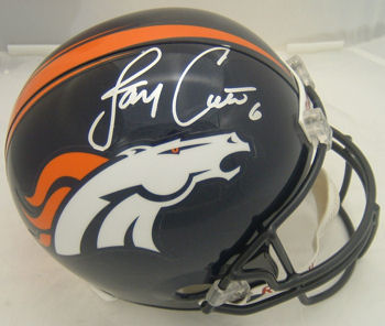 Jay Cutler Denver Broncos Autographed Full Size Replica Riddell Helmet