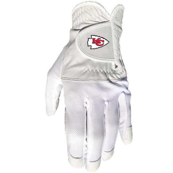 Kansas City Chiefs Golf Glove - Single Fit - Cabretta Leather - 757 Sports Collectibles