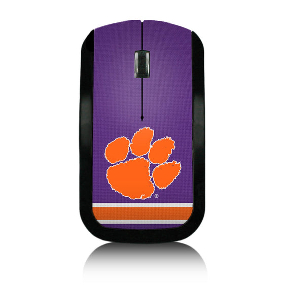 Clemson Tigers Stripe Wireless USB Mouse-0