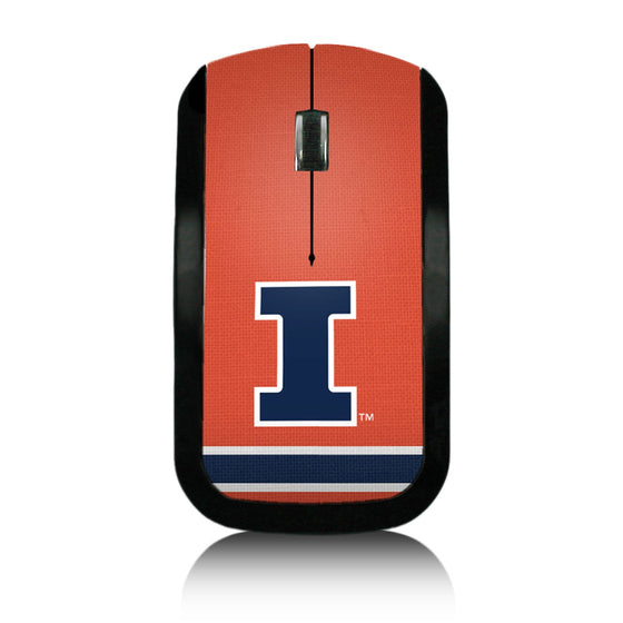 Illinois Fighting Illini Stripe Wireless USB Mouse-0
